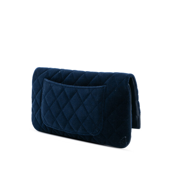 Auth Chanel Quilted 31 Clutch Blue Dark #168256C17B - Picture 2 of 10